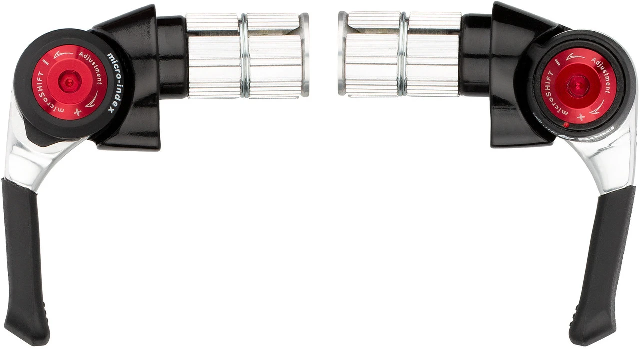 MICROSHIFT BS-T10 V+h Set Lenkerendschalthebel 2-/3-/10-fach FĂĽr Shimano Road