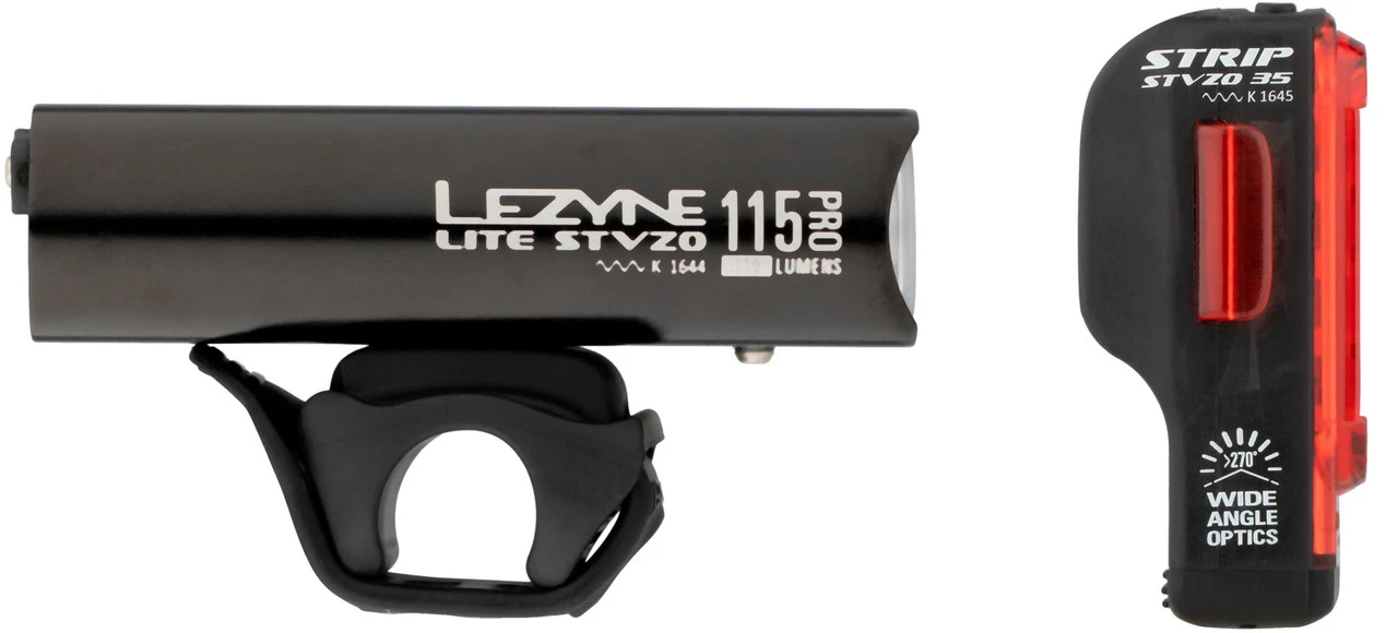 Lezyne Lite Pro 115 Frontlicht + Strip Rücklicht Beleuchtungsset Mit StVZO – Bild 4