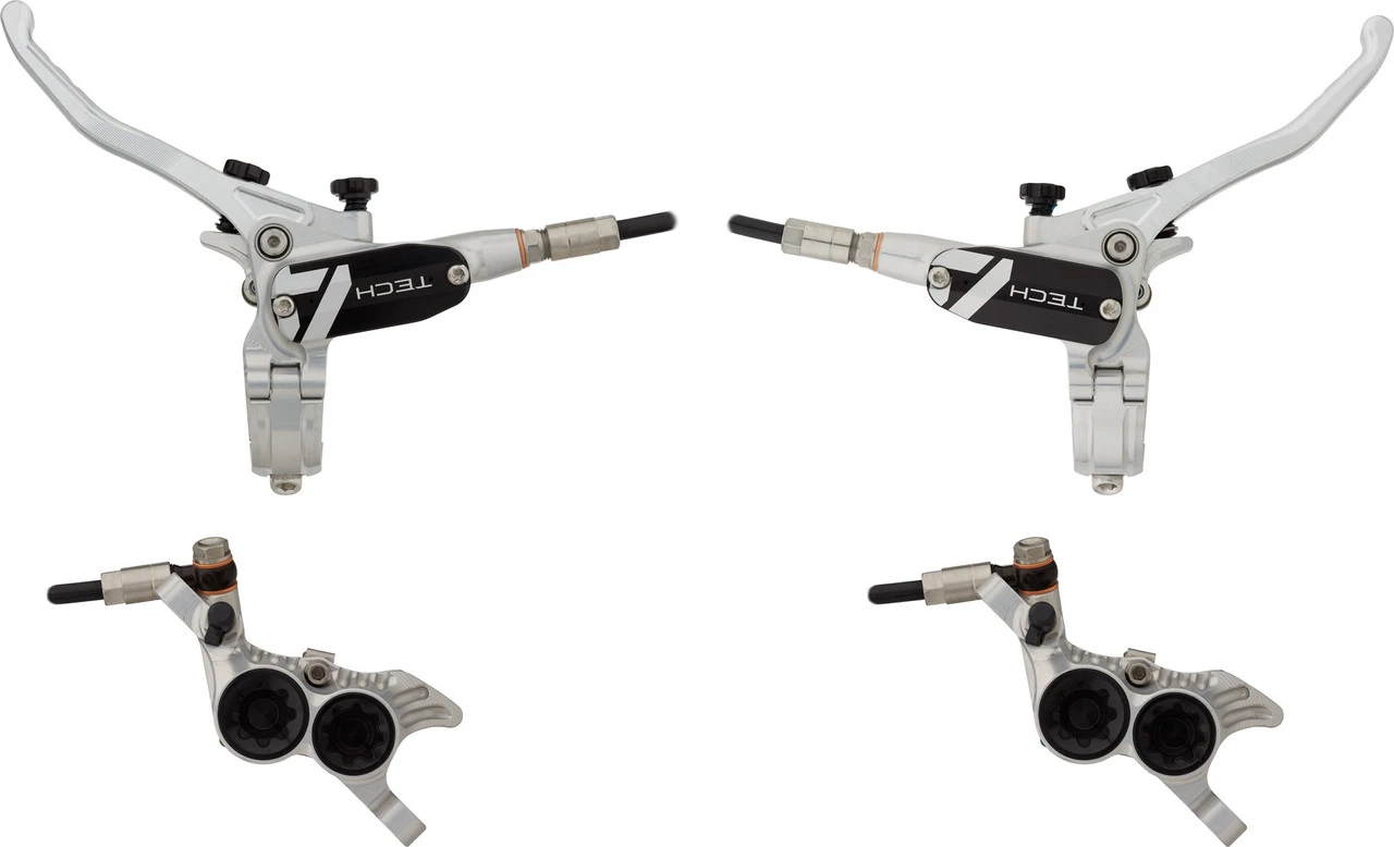 HOPE Tech 4 V4 V+h Set Scheibenbremse Mit Kunststoffleitung – Bild 13